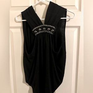 Day Trip vest with jeweled embellishments on the back